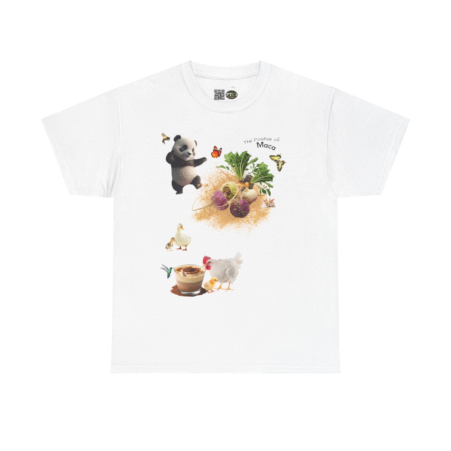 Maca Tee - The Positive of Maca Powder Unisex Heavy Cotton Shirt