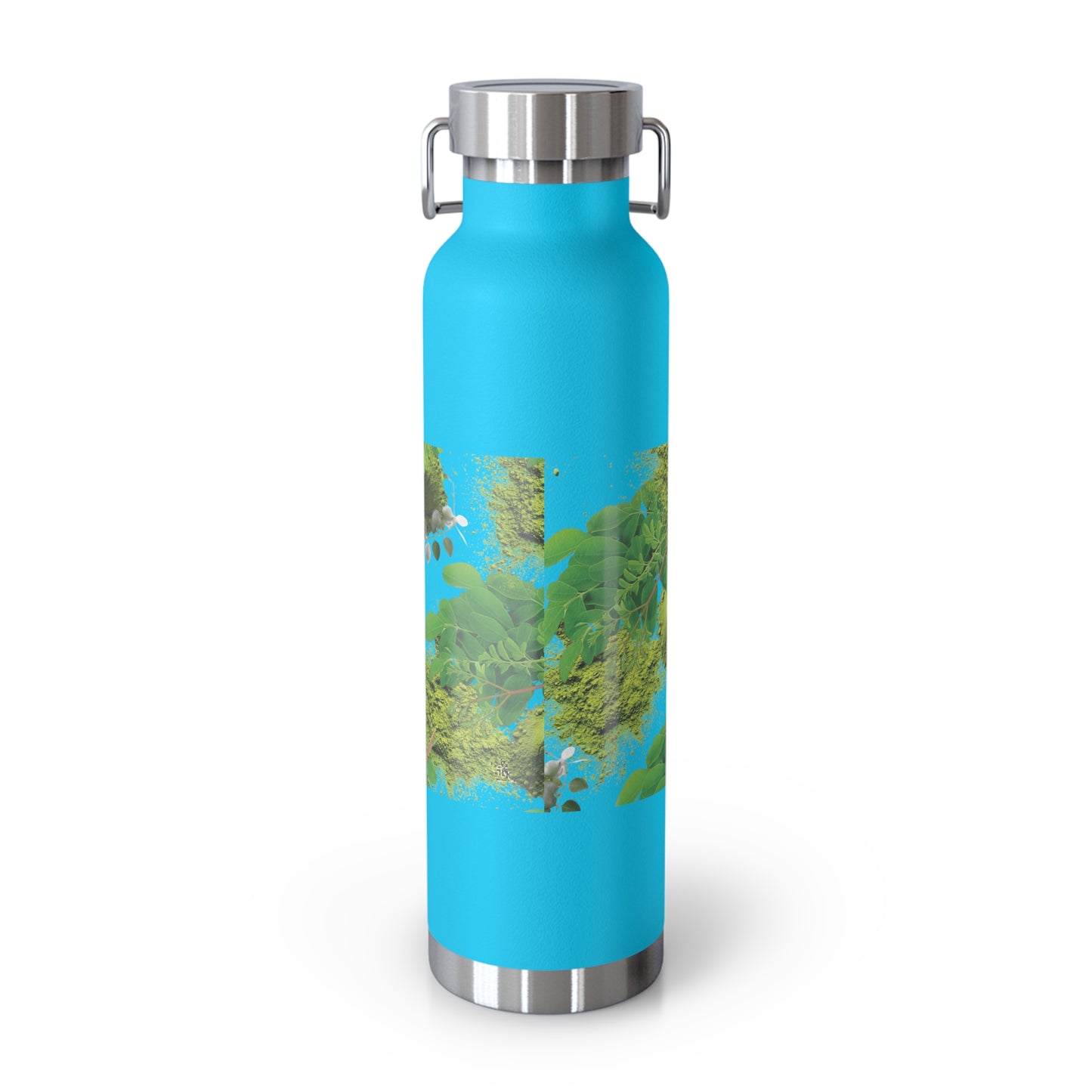 Insulated Water Bottle – ' The Mystery of Moringa ' Botanical Copper Vacuum 22oz