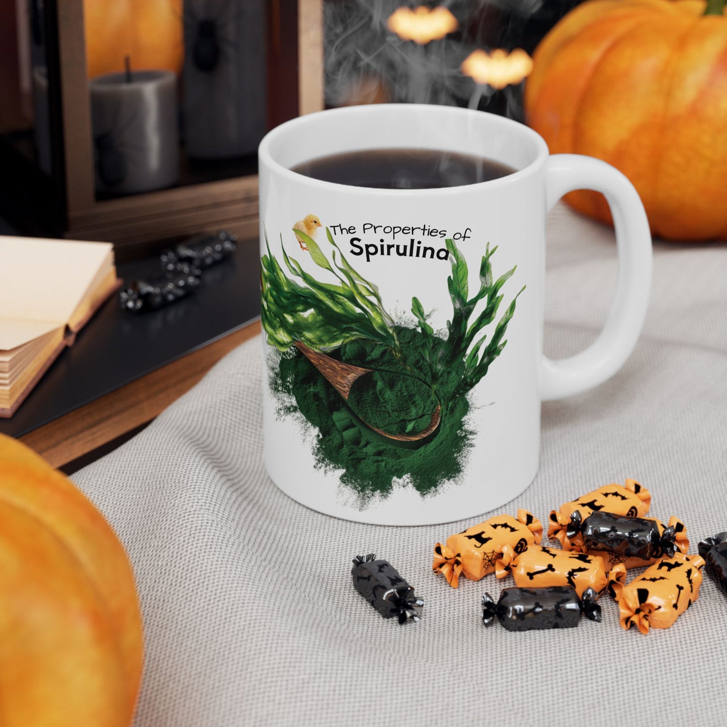 Spirulina mug - Farm Fresh Ceramic Mug - Perfect for Coffee Lovers.
