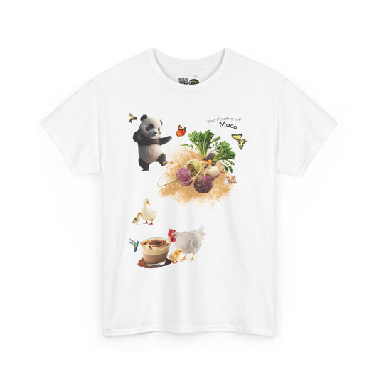 Maca Tee - The Positive of Maca Powder Unisex Heavy Cotton Shirt