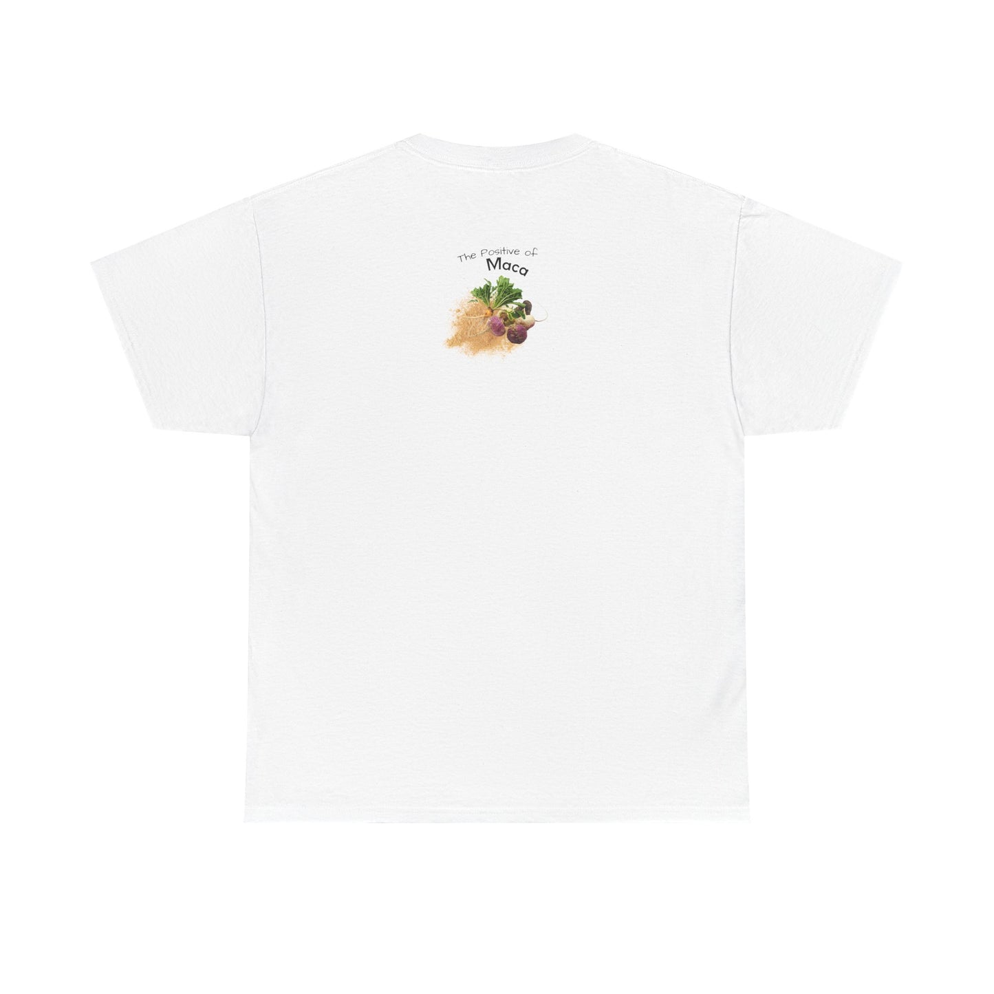 Maca Tee ( Simple ) - The Positive of Maca Powder Unisex Heavy Cotton Shirt