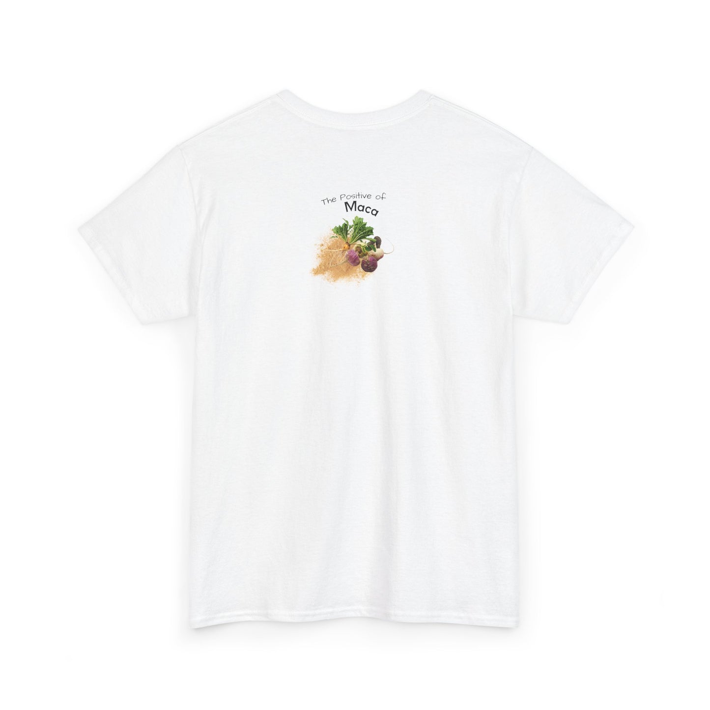 Maca Tee ( Simple ) - The Positive of Maca Powder Unisex Heavy Cotton Shirt