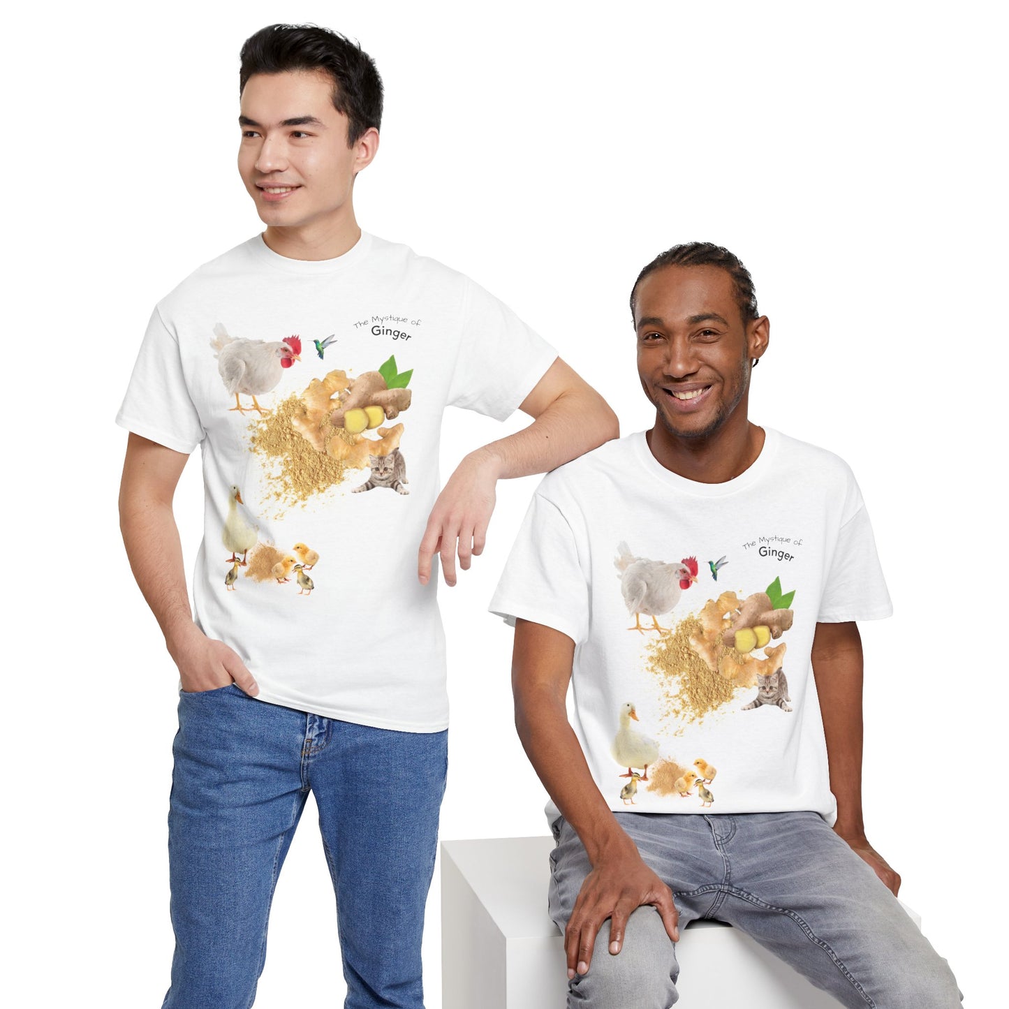 Ginger Tee - The Mystique of Ginger Powder Unisex Heavy Cotton Shirt