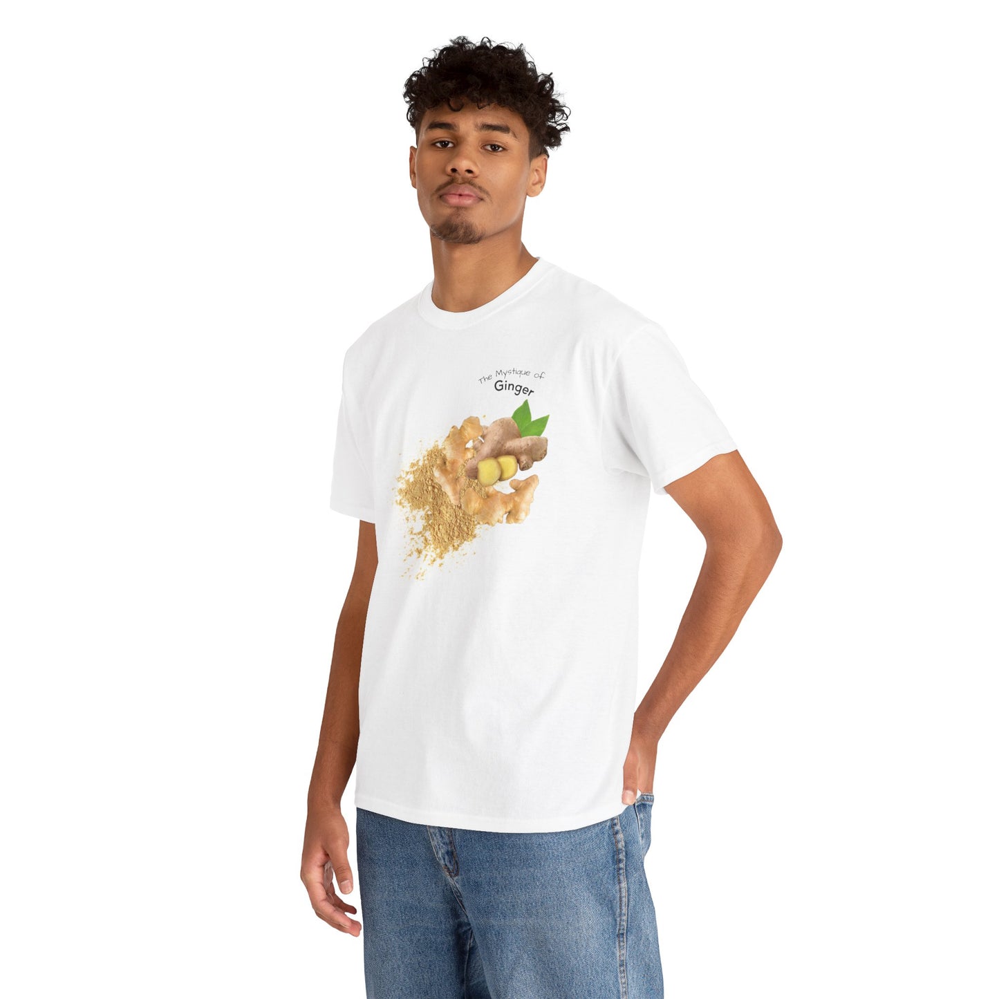 Ginger Tee ( Simple ) - The Mystique of Ginger Powder Unisex Heavy Cotton Shirt