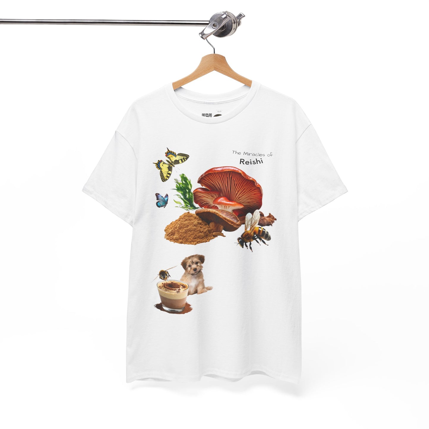 Reishi Mushroom Tee - The Miracles of Reishi Powder Unisex Heavy Cotton Shirt