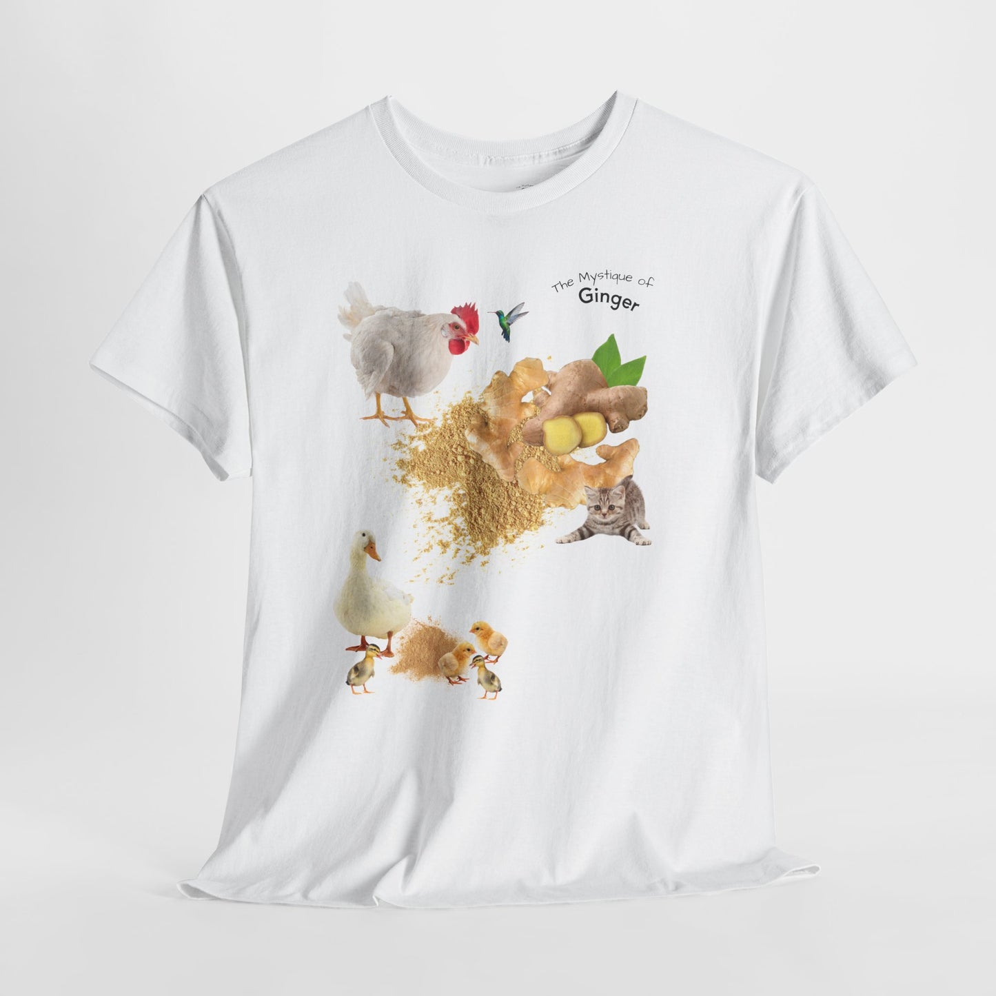 Ginger Tee - The Mystique of Ginger Powder Unisex Heavy Cotton Shirt