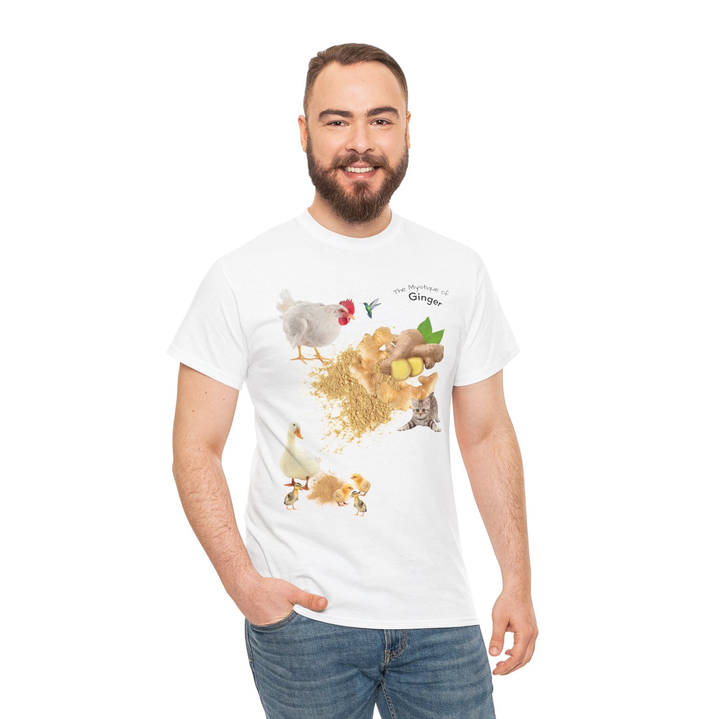 Ginger Tee - The Mystique of Ginger Powder Unisex Heavy Cotton Shirt