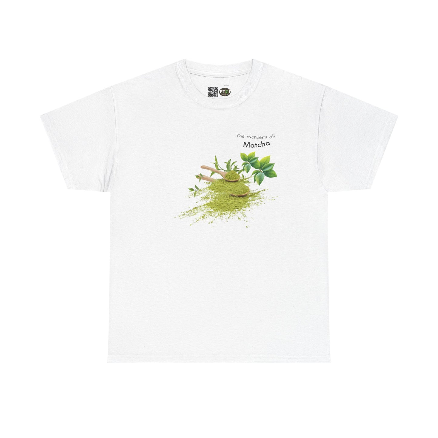 Matcha Tee  ( Simple )- The Wonders of Matcha Powder Unisex Heavy Cotton Shirt