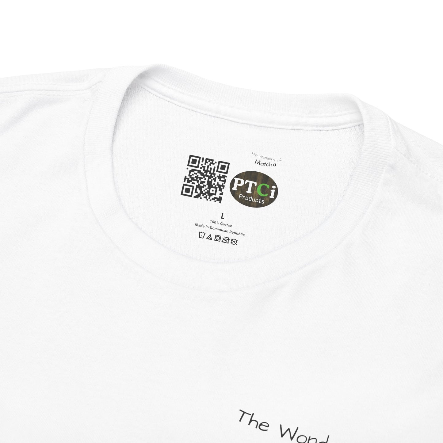 Matcha Tee  ( Simple )- The Wonders of Matcha Powder Unisex Heavy Cotton Shirt