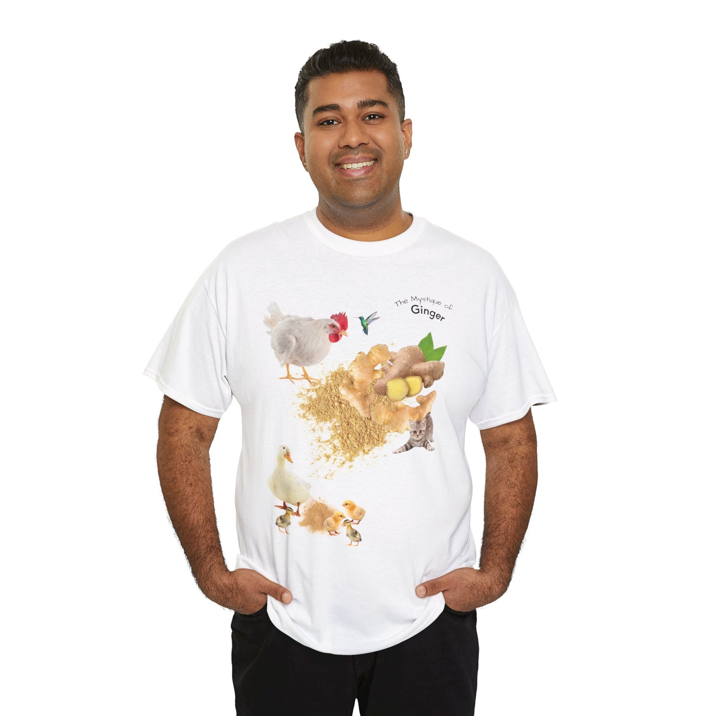 Ginger Tee - The Mystique of Ginger Powder Unisex Heavy Cotton Shirt