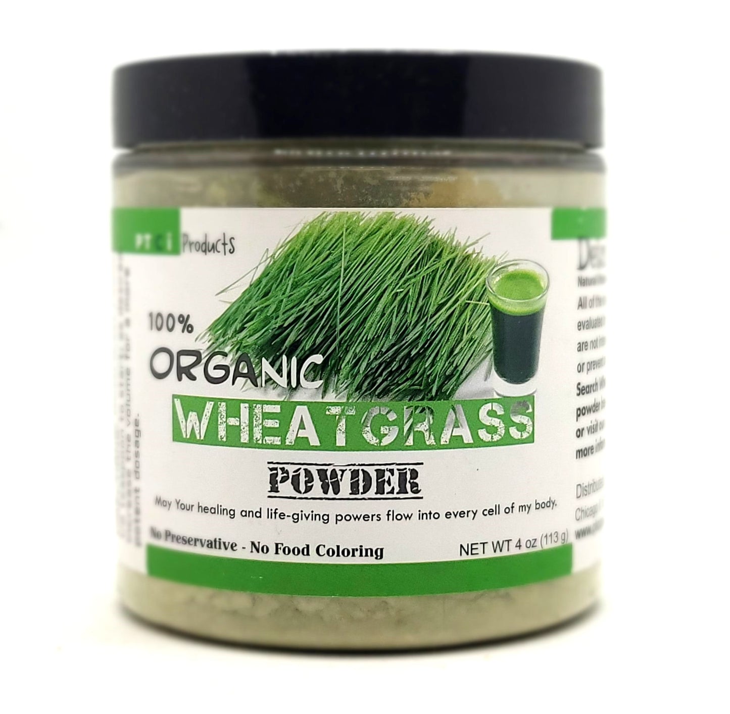 100% ORGANIC WHEAT GRASS POWDER - 4oz