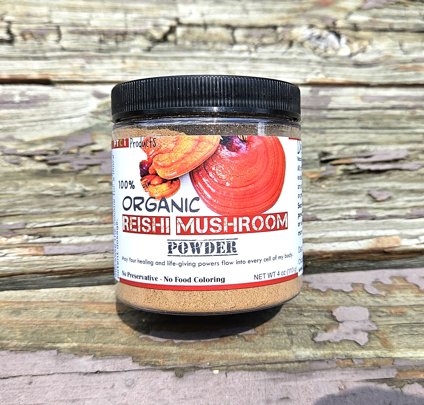 100% REISHI MUSHROOM POWDER - 4oz