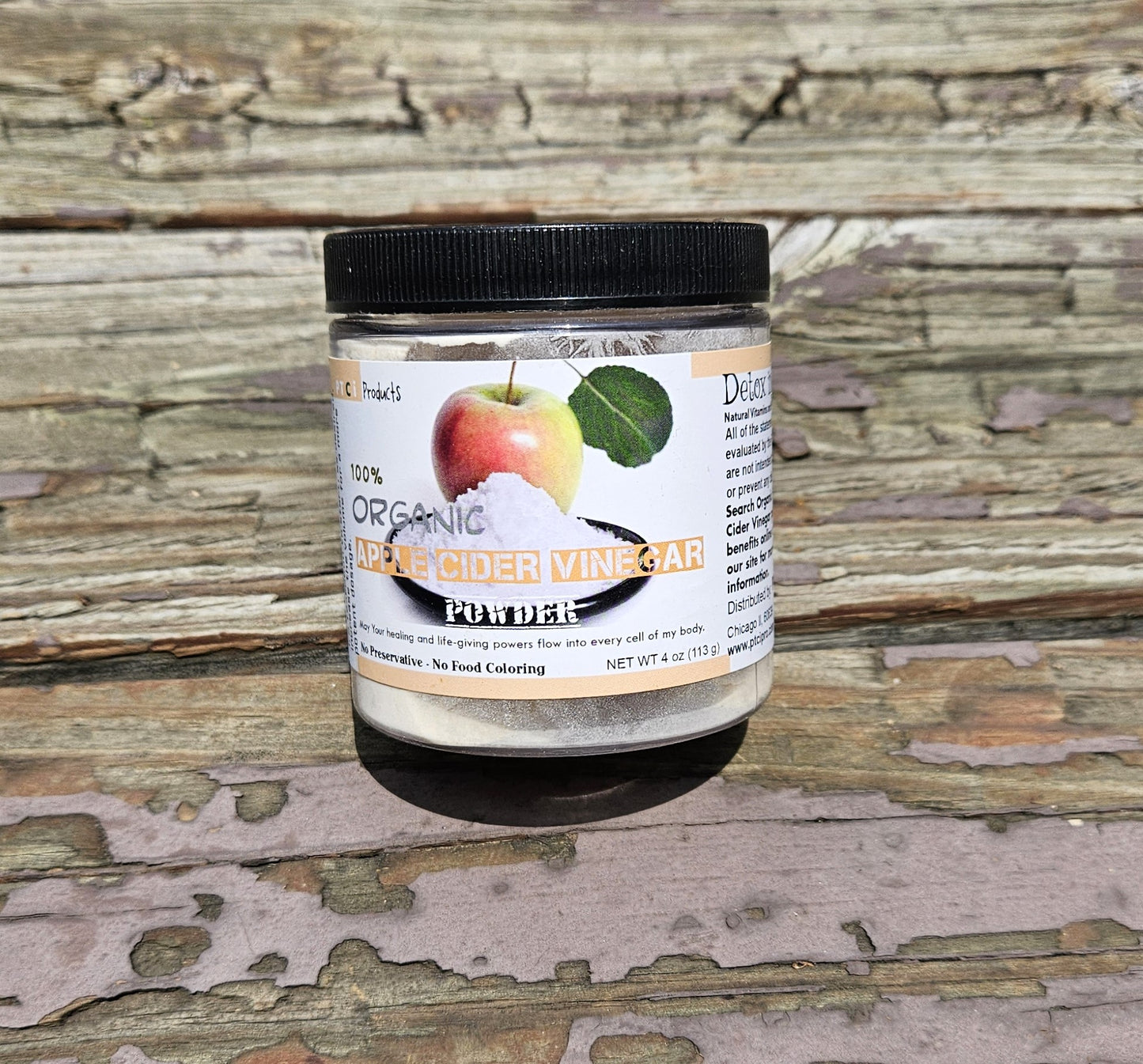 100% ORGANIC APPLE CIDER POWDER - 4 Ounce