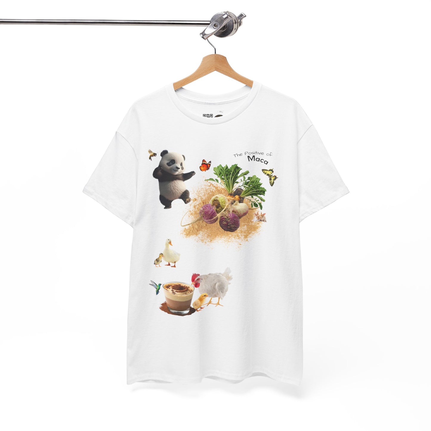 Maca Tee - The Positive of Maca Powder Unisex Heavy Cotton Shirt