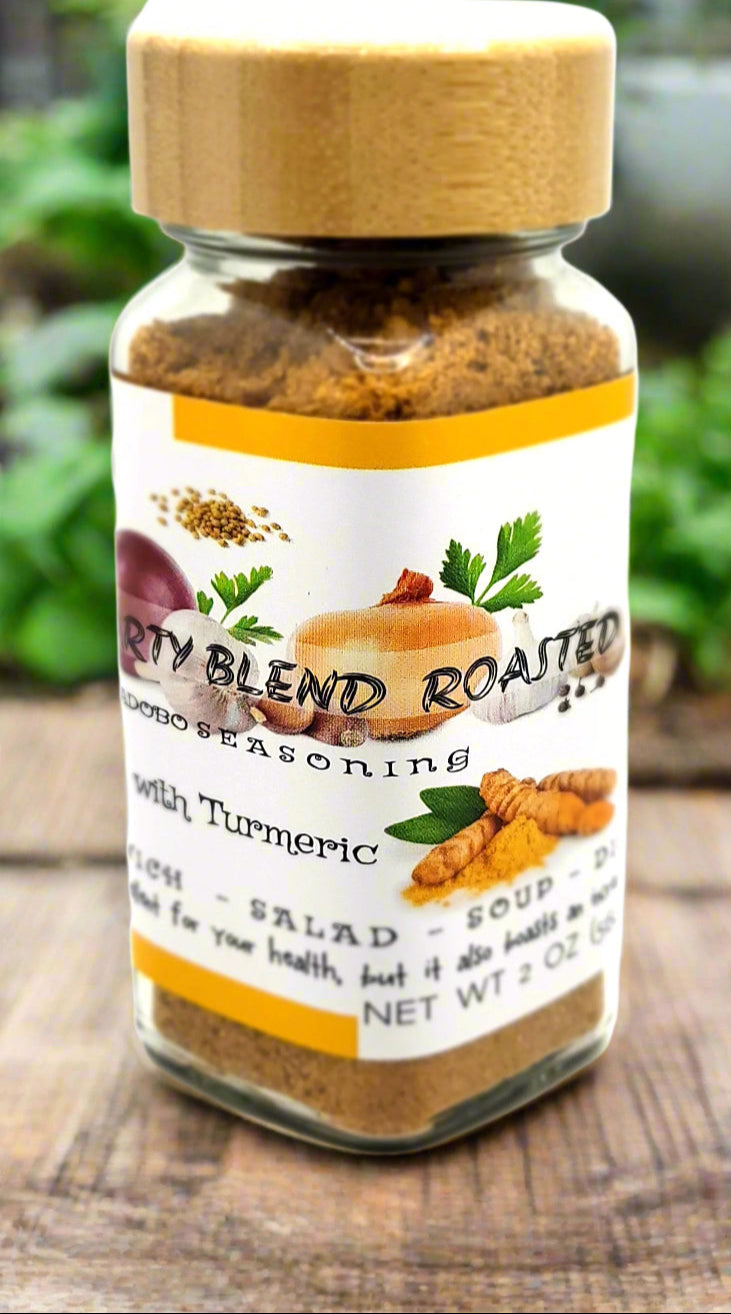 15 Hearty blend roasted adobo seasoning ( 2oz ) - With ORGANIC TURMERIC