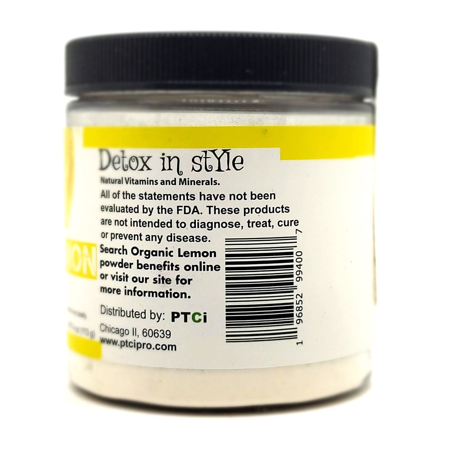 100% ORGANIC LEMON POWDER - 4 Ounce