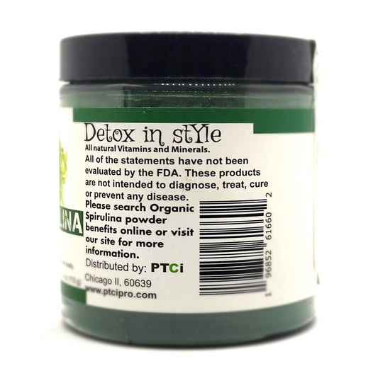100% ORGANIC SPIRULINA POWDER - 4 oz