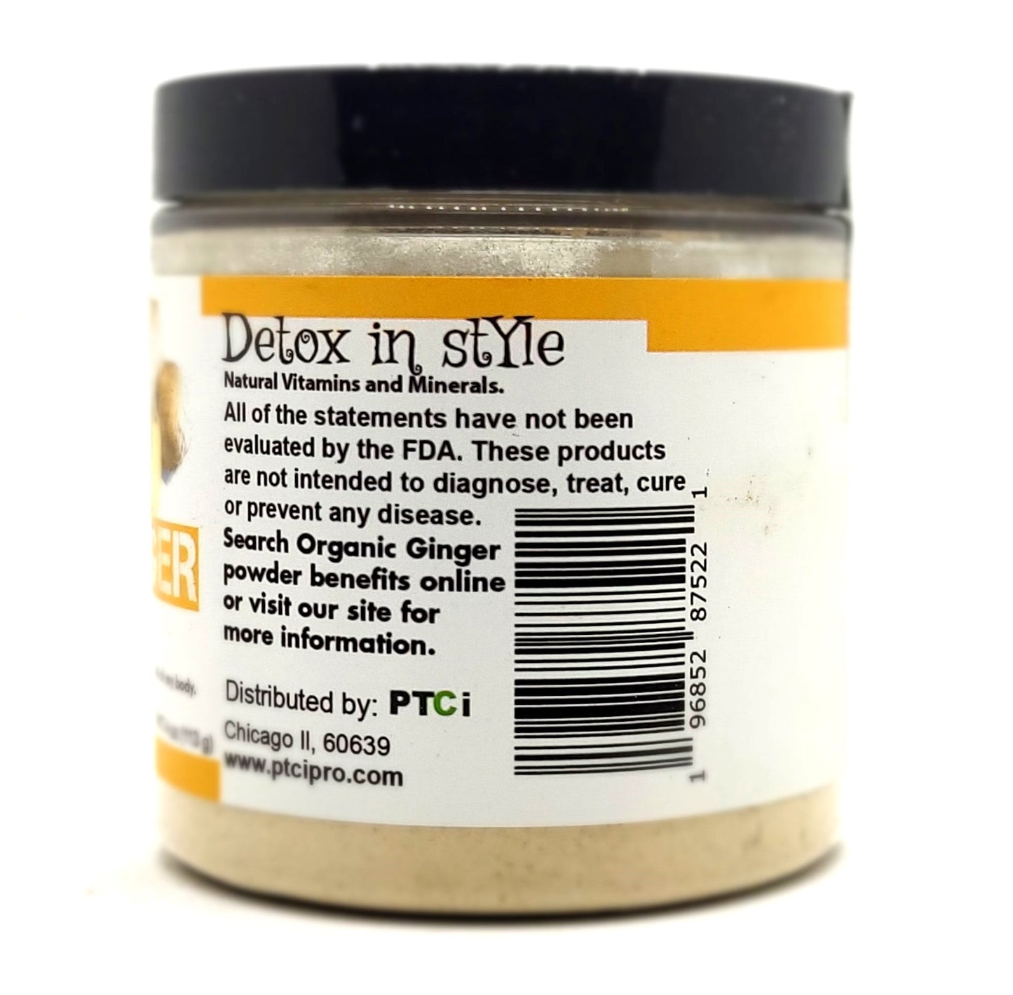 100% ORGANIC GINGER POWDER - 4 oz