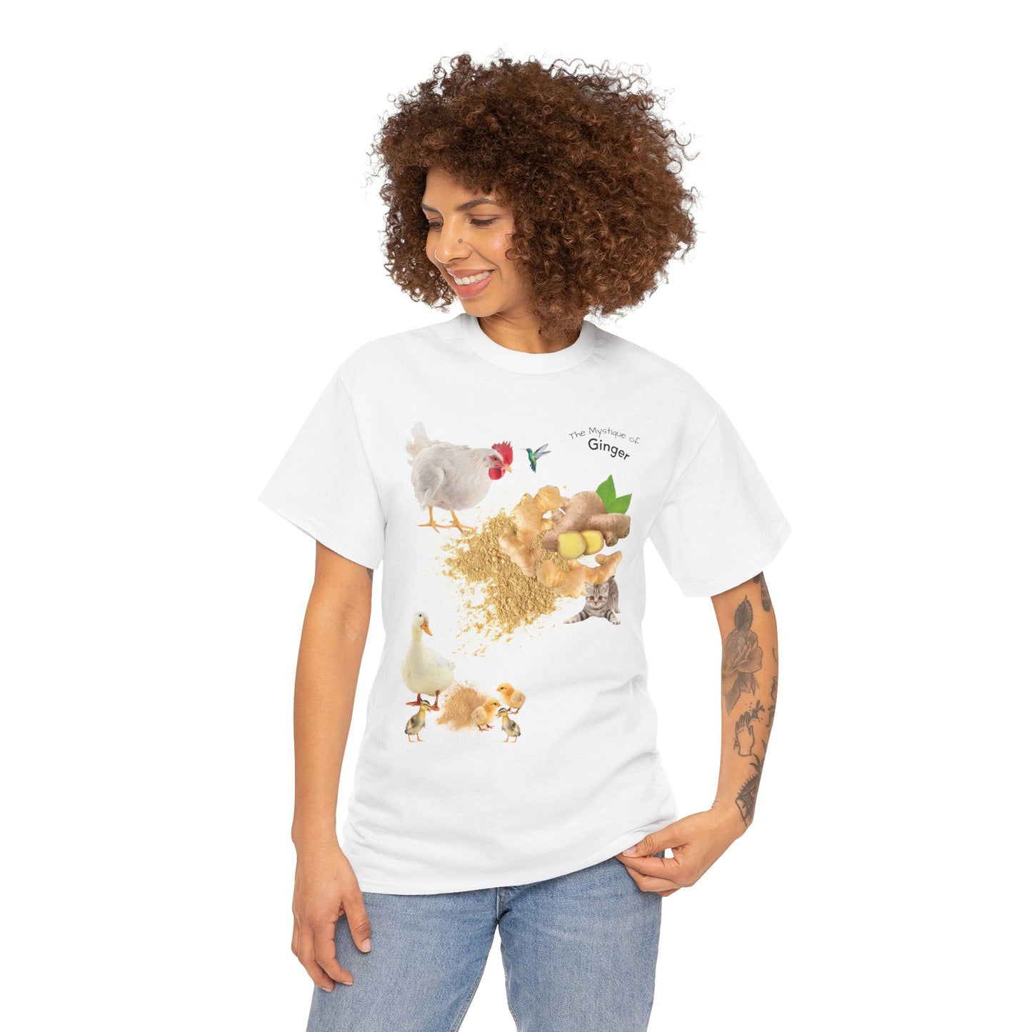 Ginger Tee - The Mystique of Ginger Powder Unisex Heavy Cotton Shirt
