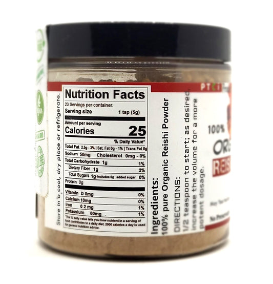 100% REISHI MUSHROOM POWDER - 4oz