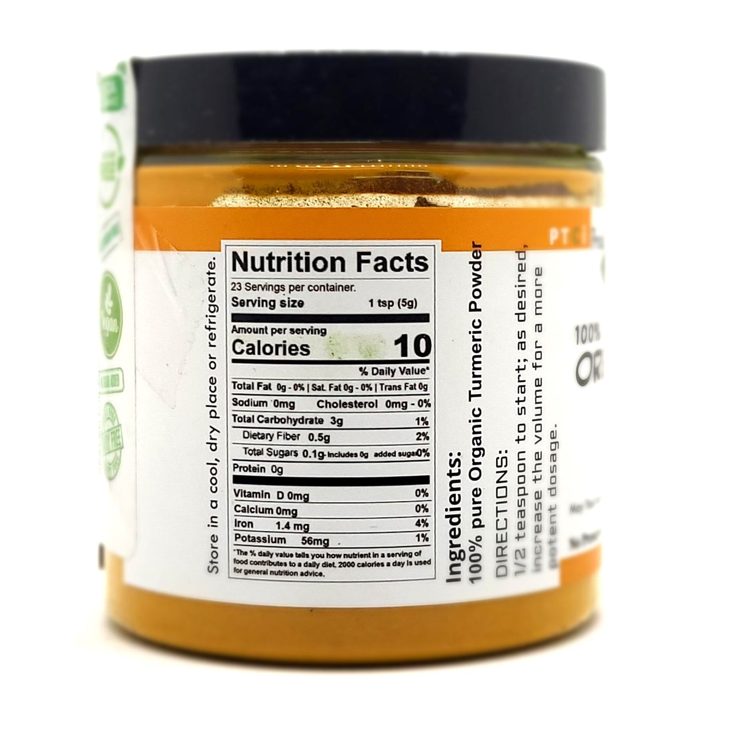 100% ORGANIC TURMERIC POWDER - 4oz