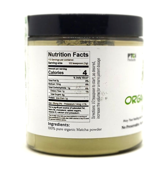 100% ORGANIC MATCHA POWDER - 4 oz