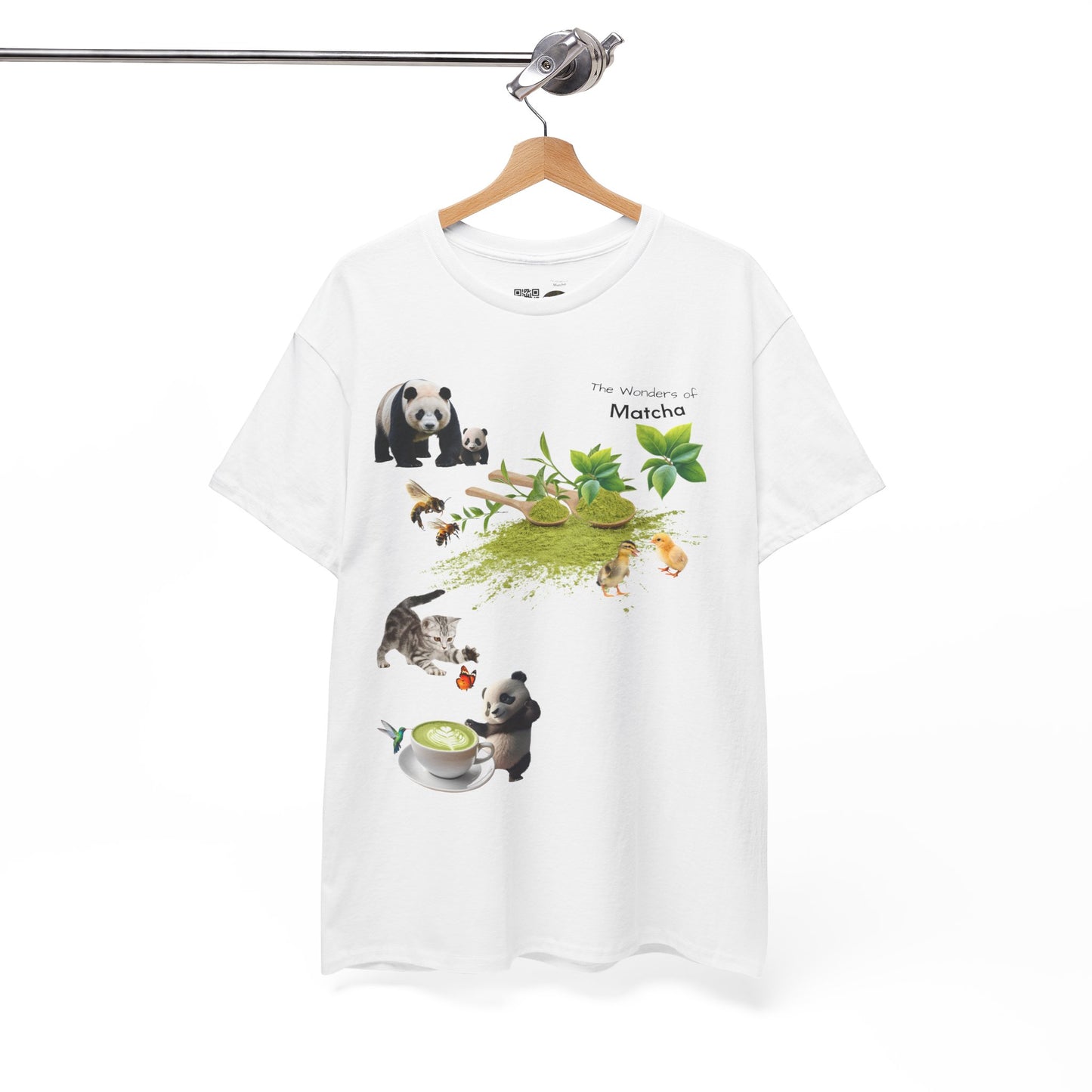 Matcha Tee - The Wonders of Matcha Powder Unisex Heavy Cotton Shirt