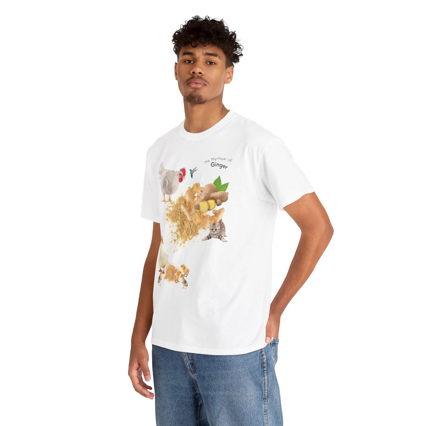 Ginger Tee - The Mystique of Ginger Powder Unisex Heavy Cotton Shirt