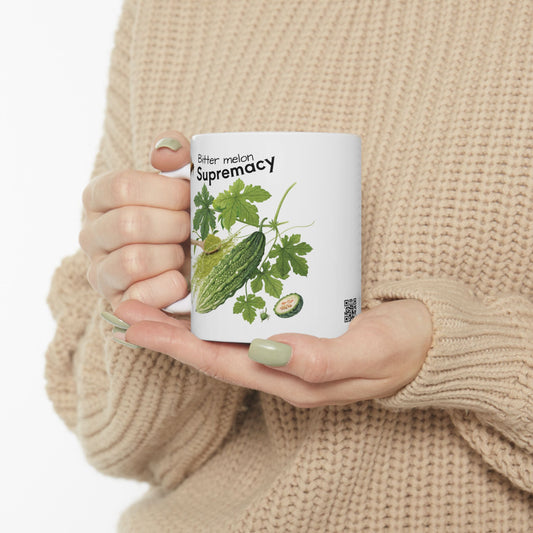 Bitter melon mug - Farm Fresh Ceramic Mug - Perfect for Coffee Lovers.