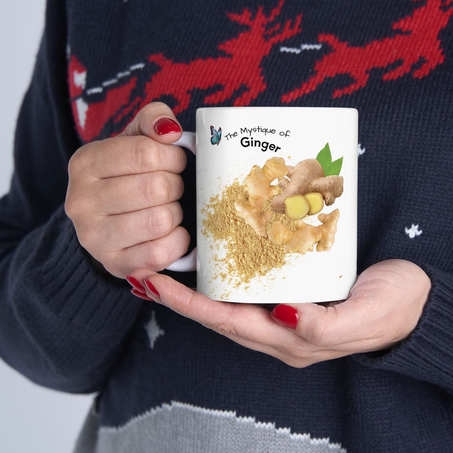 Ginger mug - Farm Fresh Ceramic Mug - Perfect for Coffee Lovers.