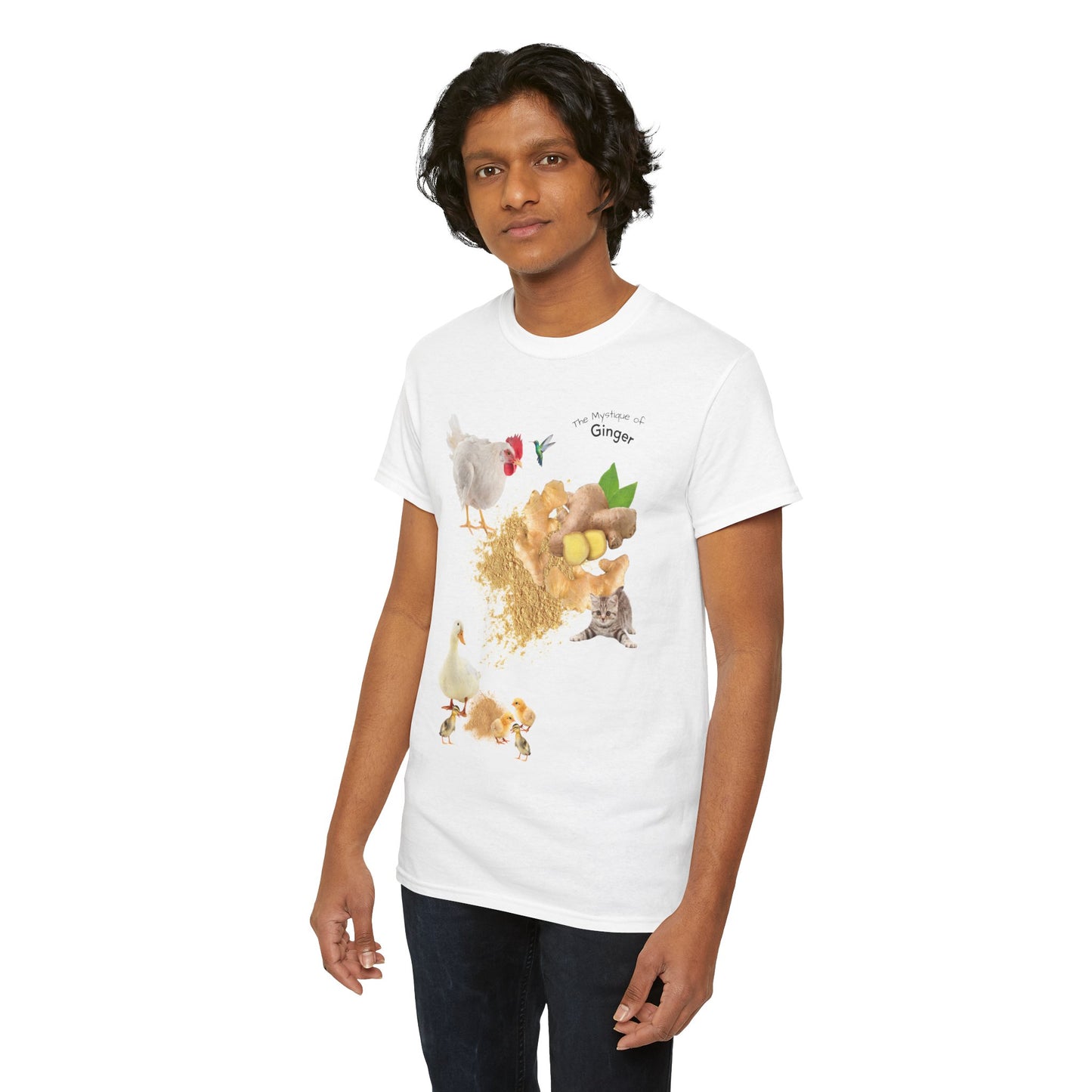 Ginger Tee - The Mystique of Ginger Powder Unisex Heavy Cotton Shirt