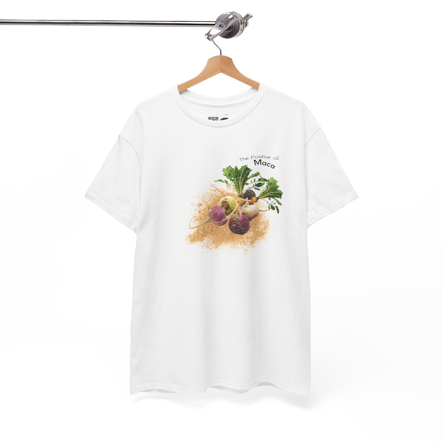 Maca Tee ( Simple ) - The Positive of Maca Powder Unisex Heavy Cotton Shirt