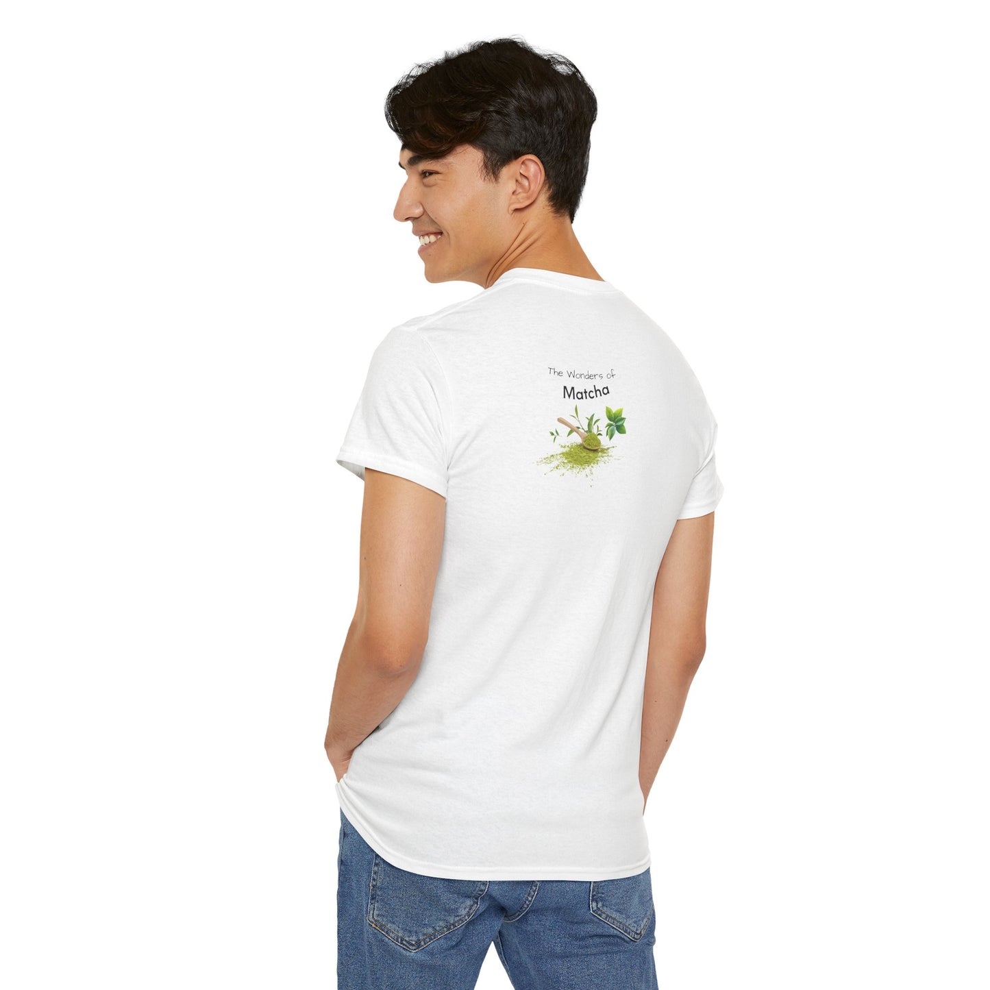 Matcha Tee  ( Simple )- The Wonders of Matcha Powder Unisex Heavy Cotton Shirt