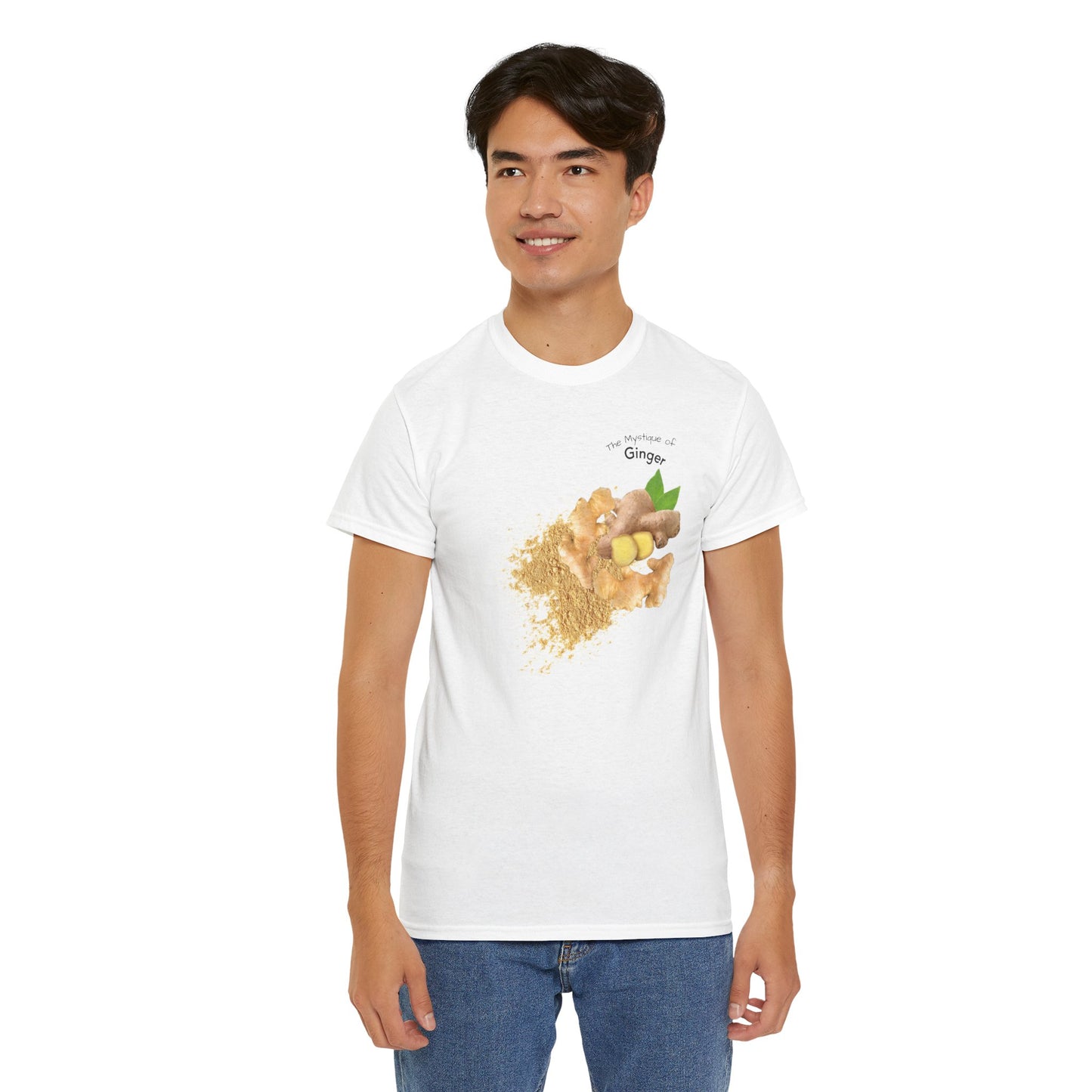 Ginger Tee ( Simple ) - The Mystique of Ginger Powder Unisex Heavy Cotton Shirt