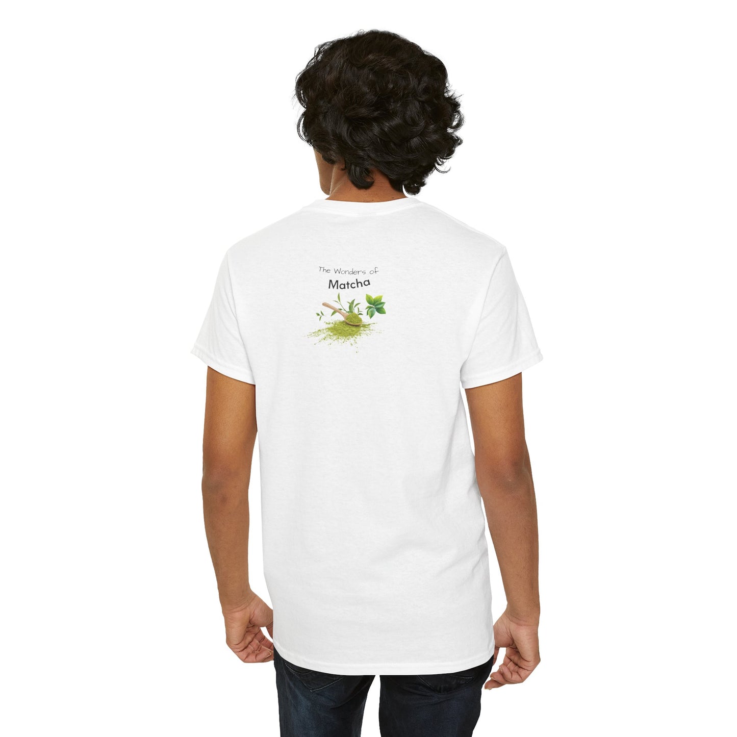 Matcha Tee - The Wonders of Matcha Powder Unisex Heavy Cotton Shirt