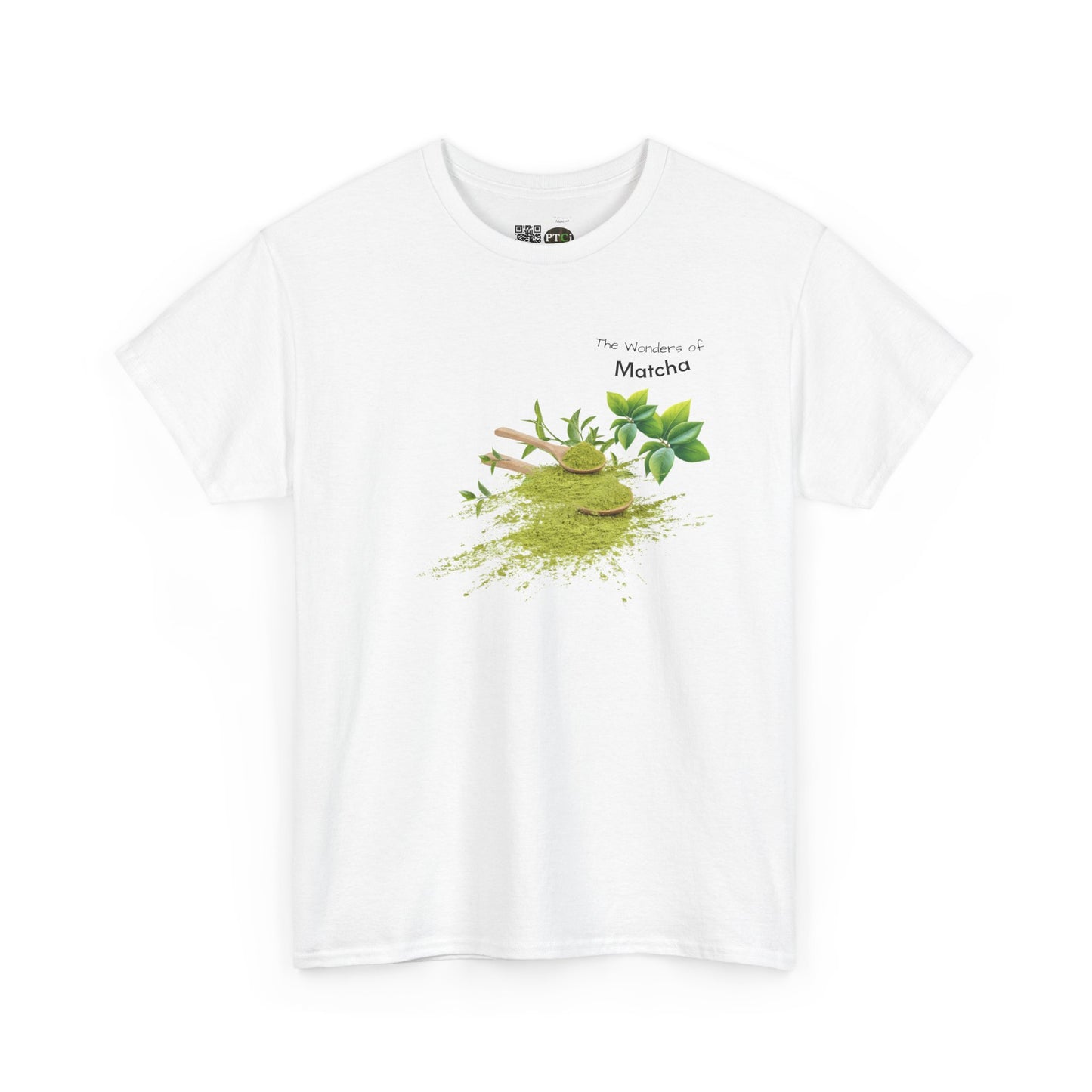 Matcha Tee  ( Simple )- The Wonders of Matcha Powder Unisex Heavy Cotton Shirt