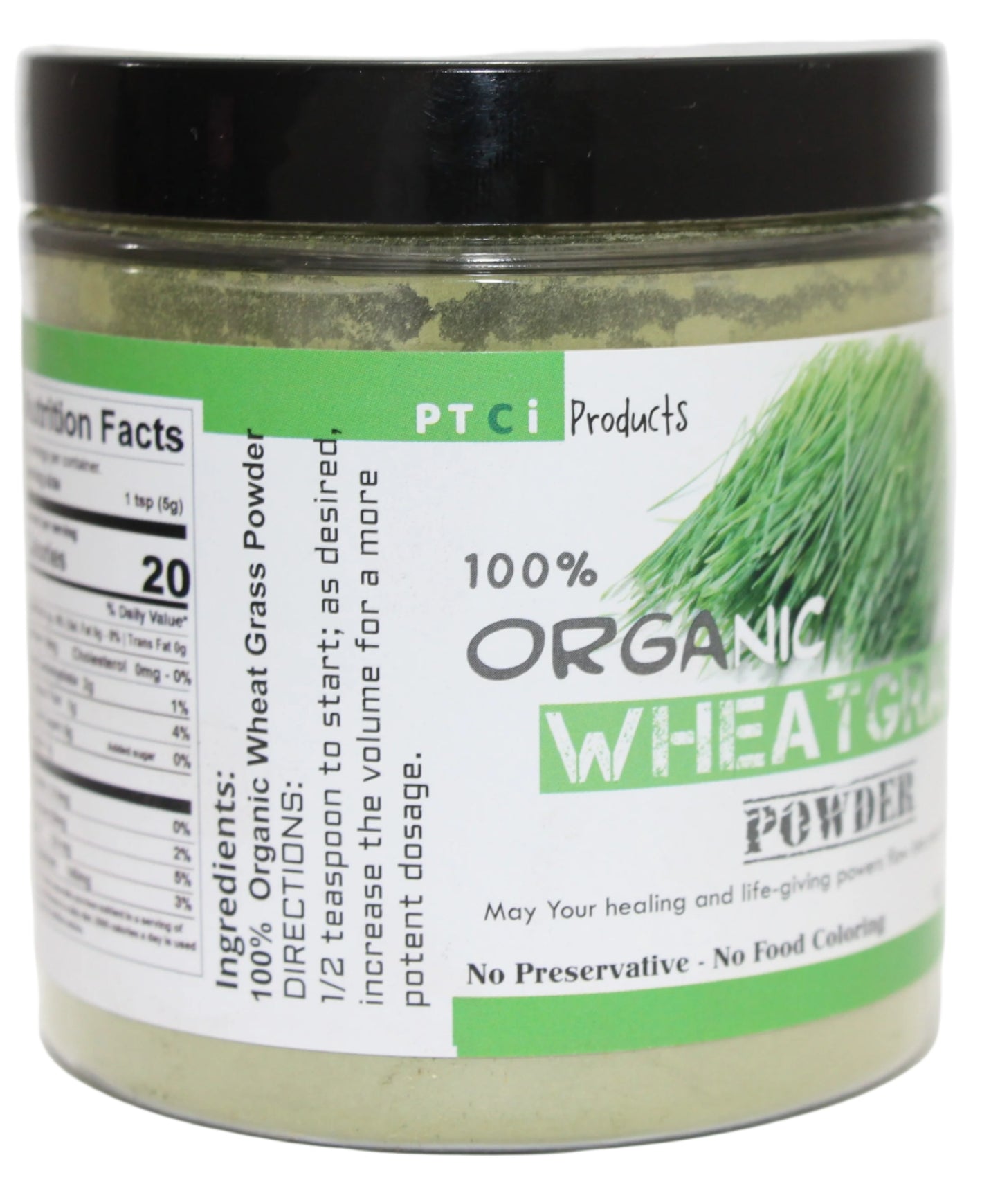 100% ORGANIC WHEAT GRASS POWDER - 4oz