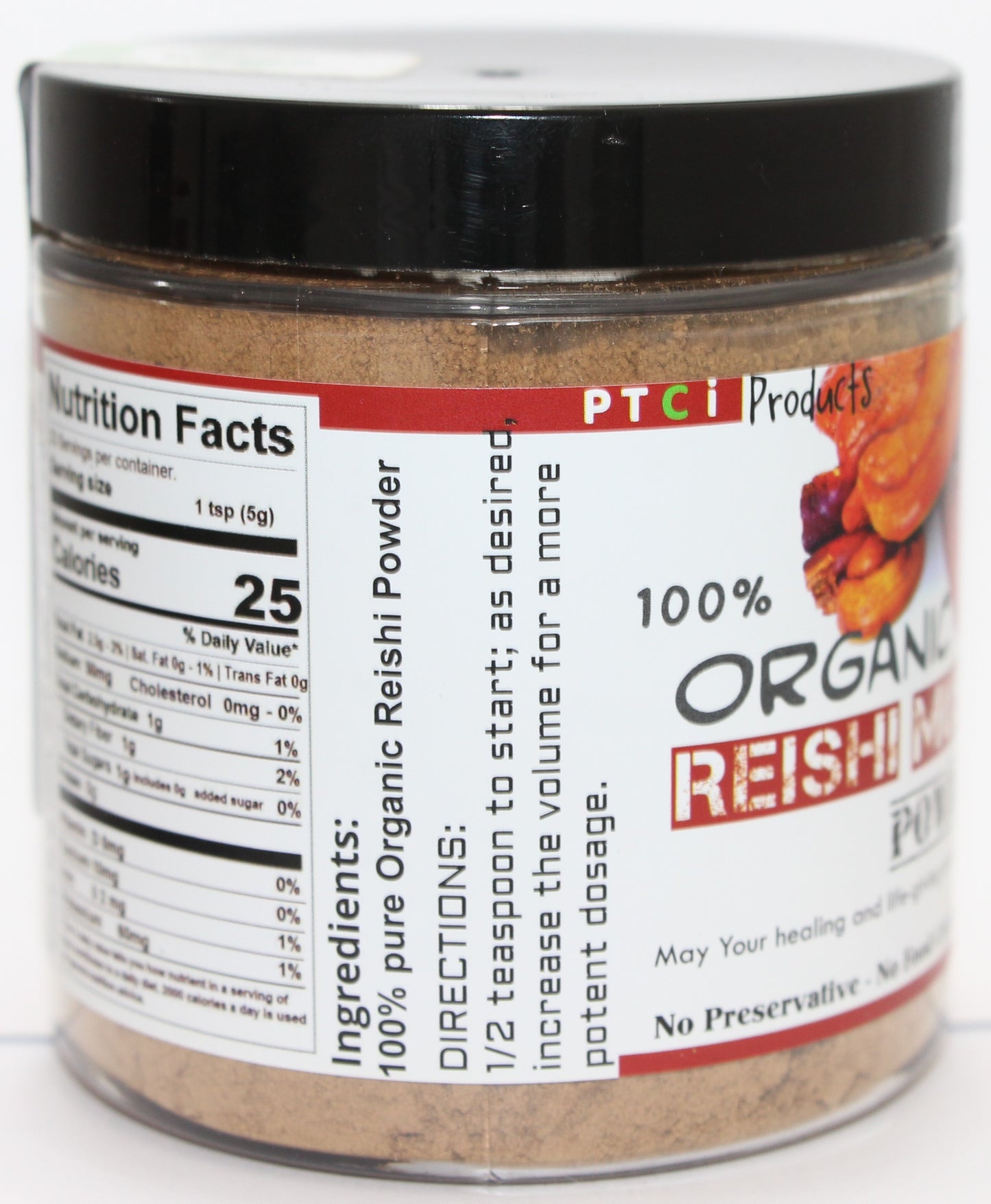 100% REISHI MUSHROOM POWDER - 4oz