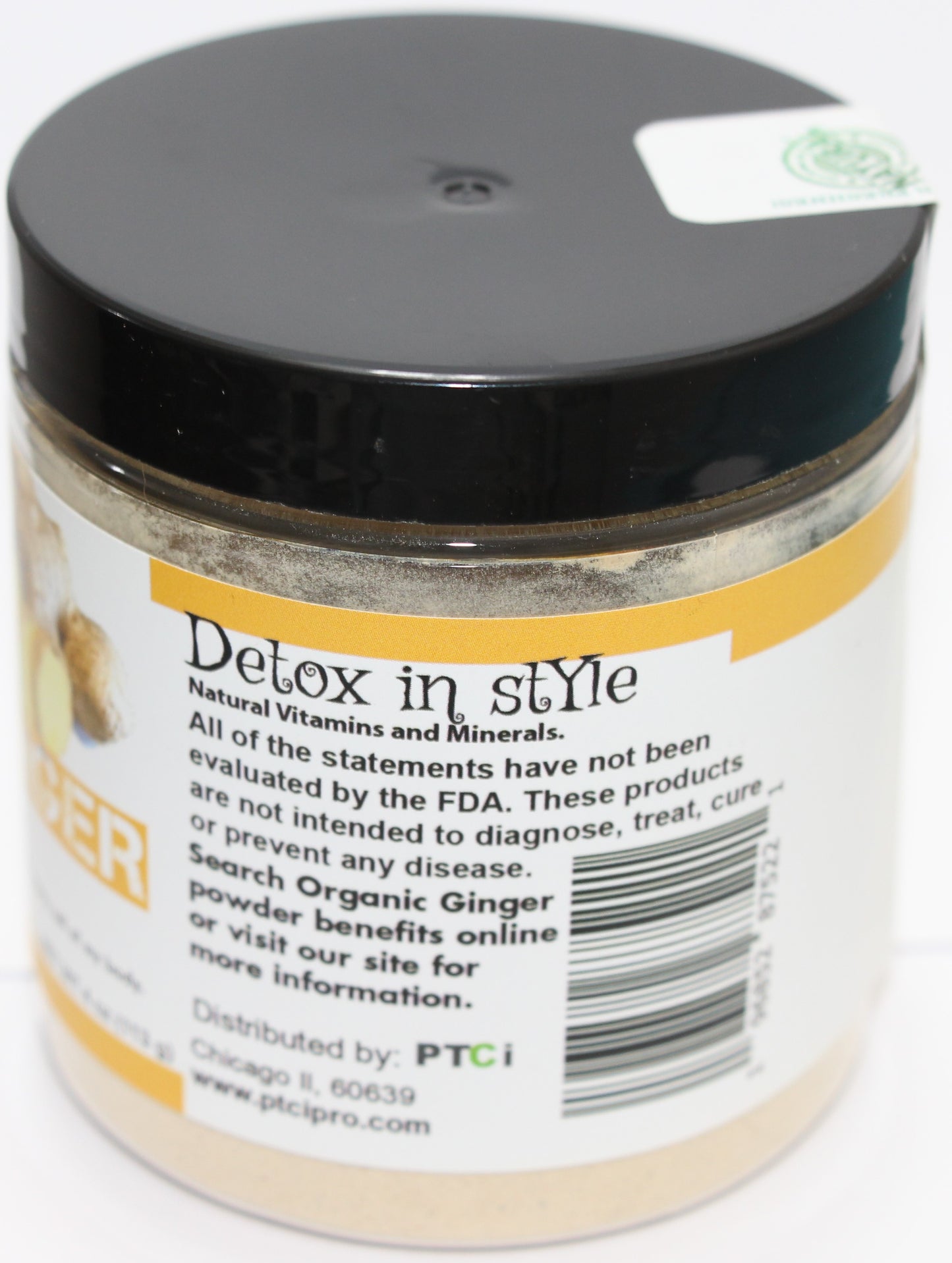 100% ORGANIC GINGER POWDER - 4 oz