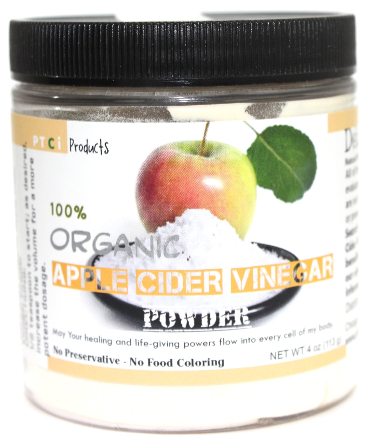 100% ORGANIC APPLE CIDER POWDER - 4 Ounce