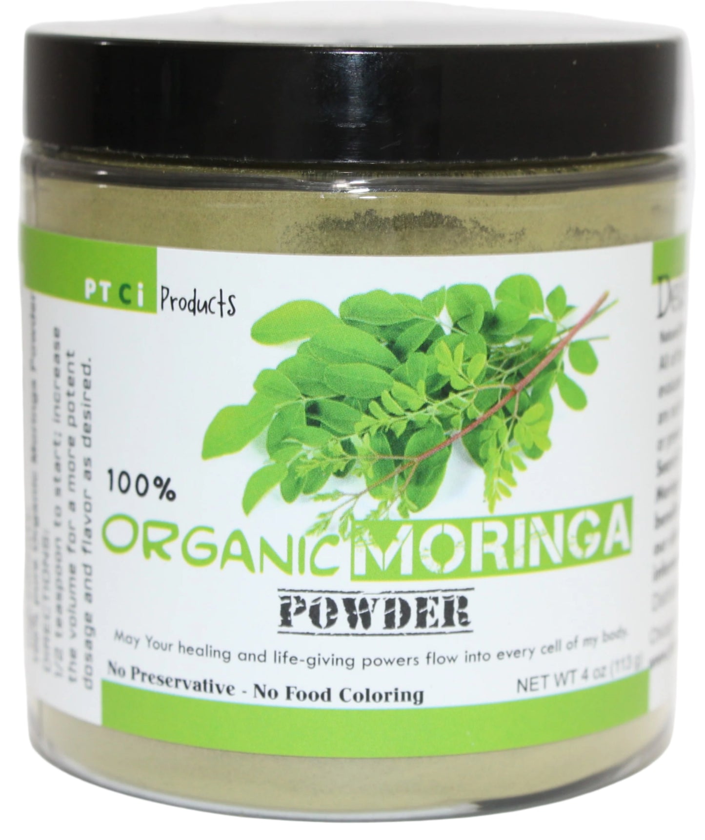 100% ORGANIC MORINGA POWDER - 4 oz