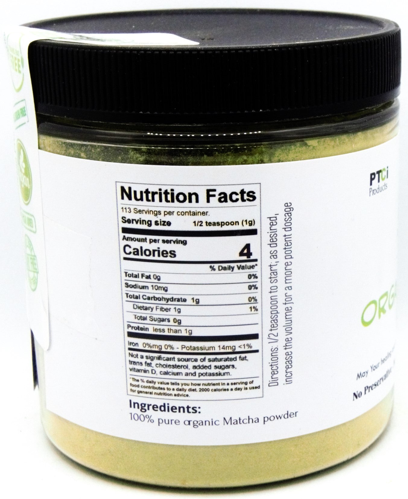 100% ORGANIC MATCHA POWDER - 4 oz