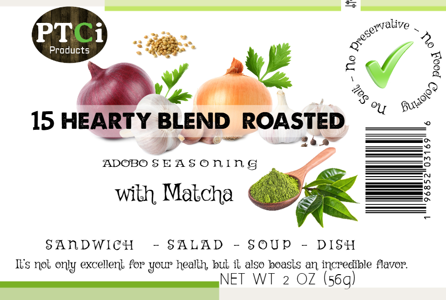 15 Hearty blend roasted adobo seasoning ( 2oz ) -  With MATCHA 100% organic