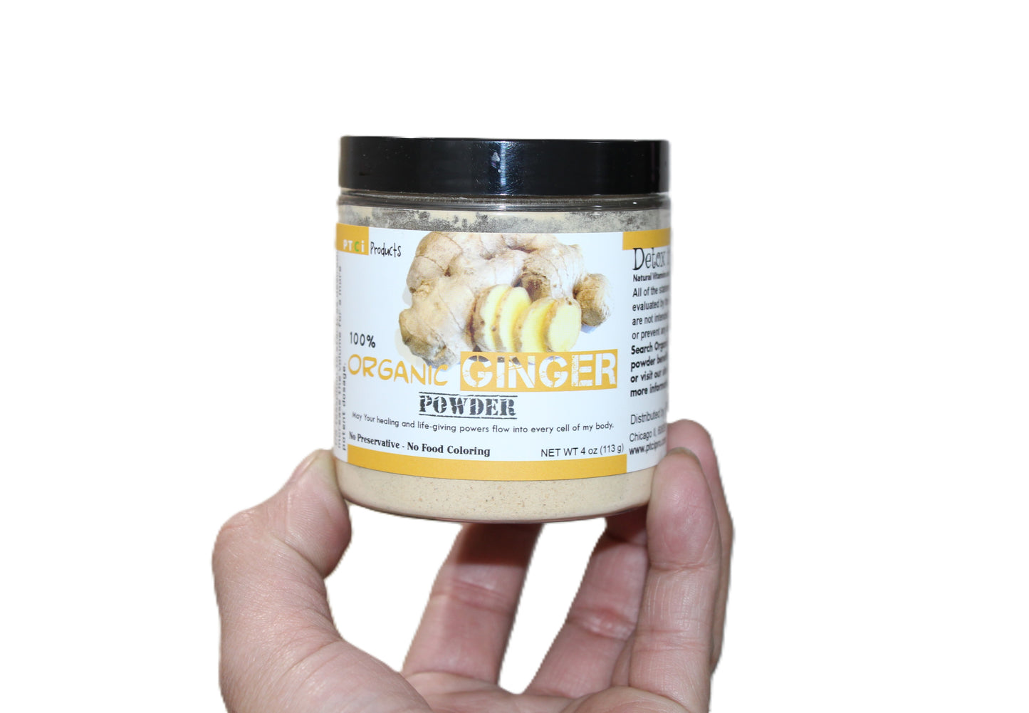 100% ORGANIC GINGER POWDER - 4 oz