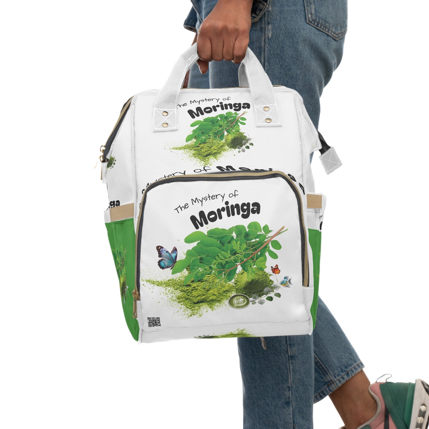 The Mystery of Moringa Greenery Multifunctional Backpack