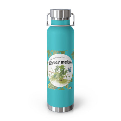Insulated Water Bottle – 'Bitter Melon' Botanical Copper Vacuum 22oz