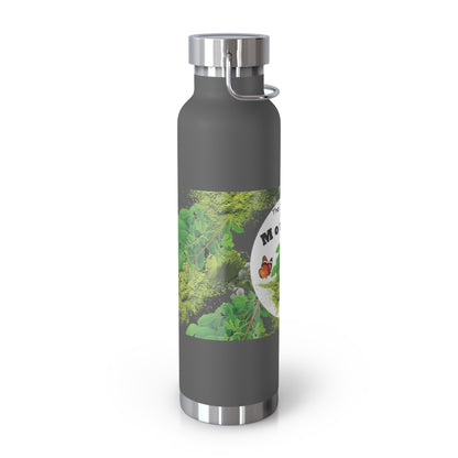 Insulated Water Bottle – ' The Mystery of Moringa ' Botanical Copper Vacuum 22oz