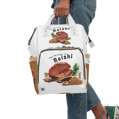 The Miracles of Reishi Powder Greenery Multifunctional Backpack