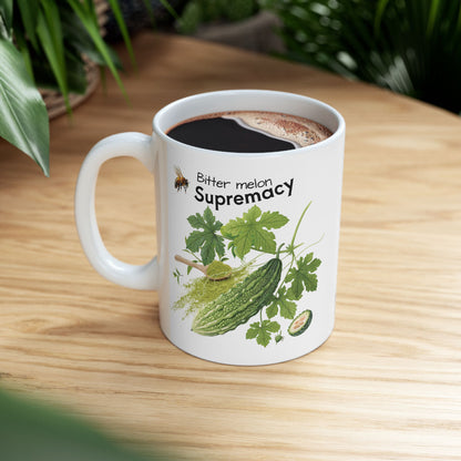 Bitter melon mug - Farm Fresh Ceramic Mug - Perfect for Coffee Lovers.