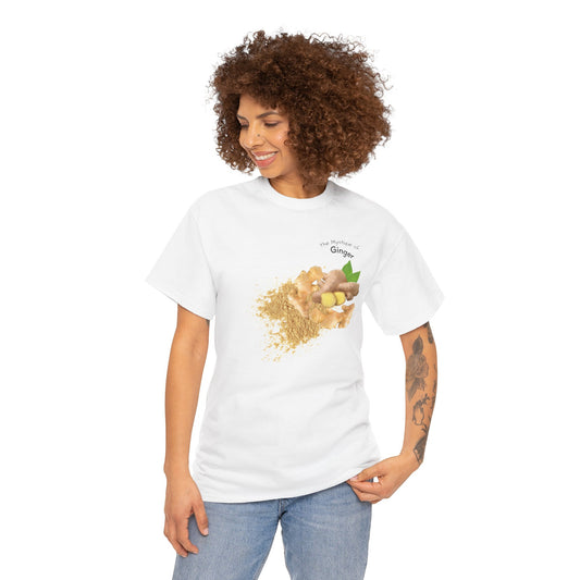 Ginger Tee ( Simple ) - The Mystique of Ginger Powder Unisex Heavy Cotton Shirt